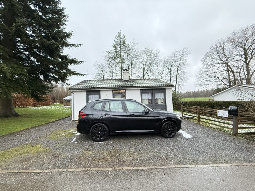 Driveway of the holiday home in Durbuy