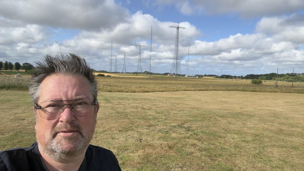 Selfie in front of the Grimeton towers
