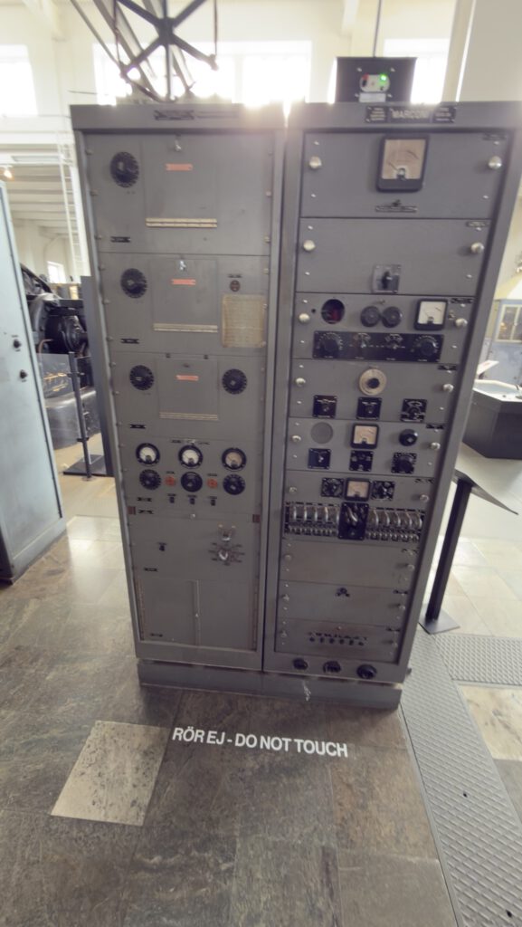 Shortwave transmitter cabinet at Grimeton