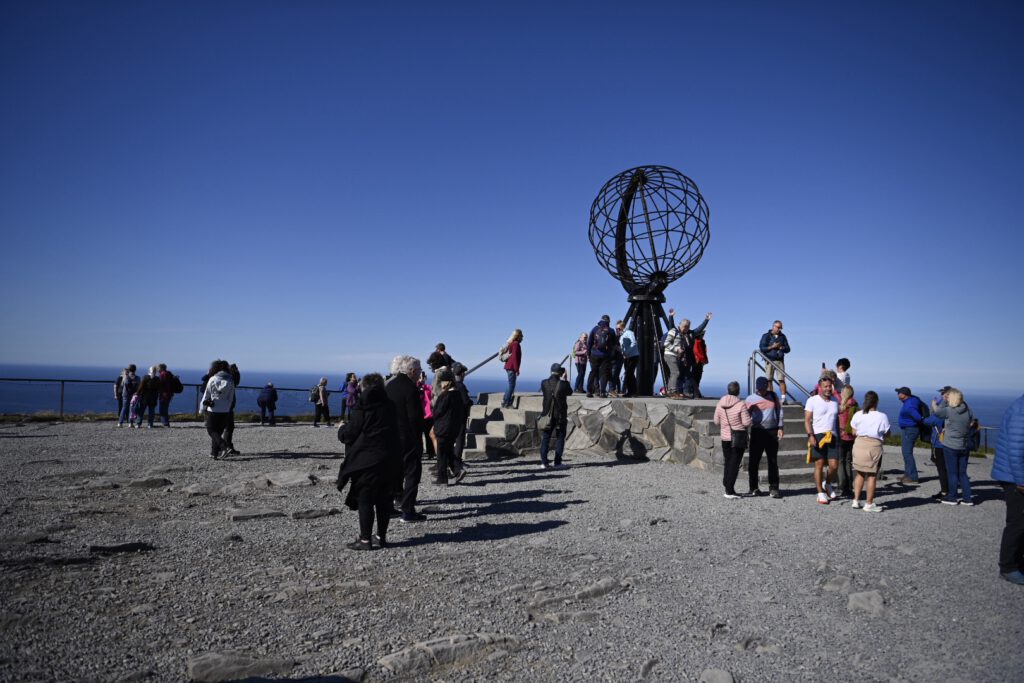 The globe monument at the North Cape