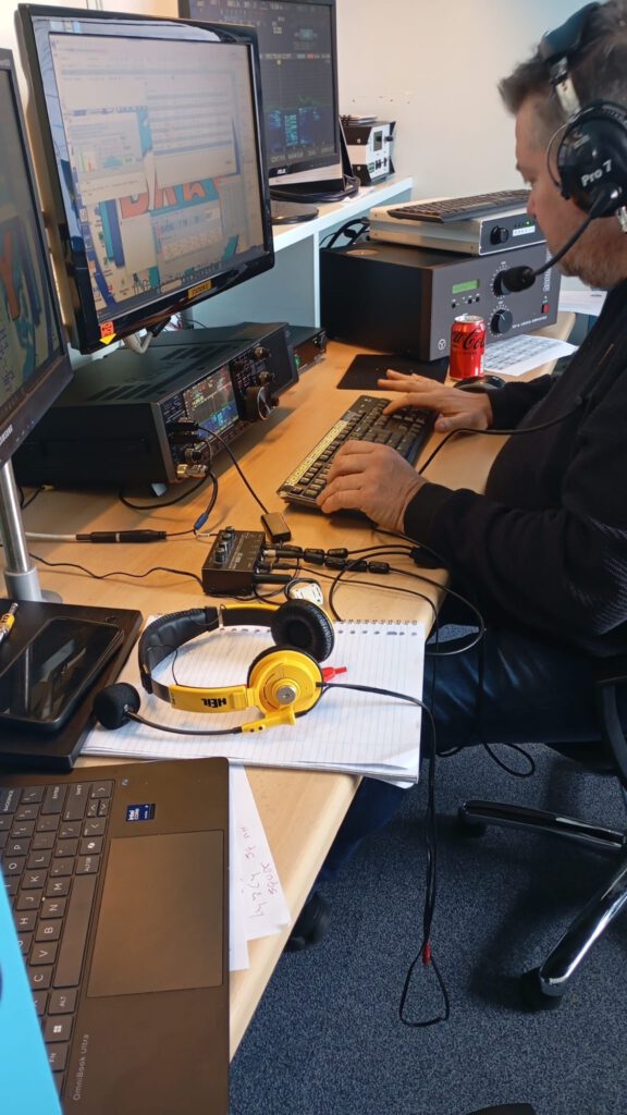Operator in the PA6Y shack during the PACC