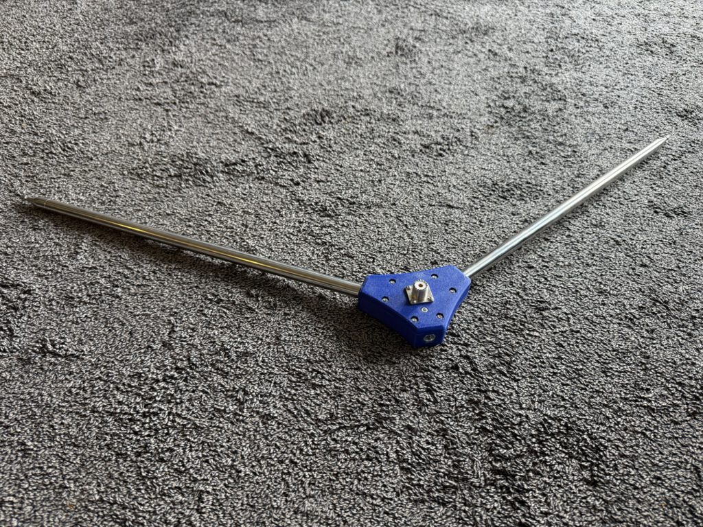 Portable V-dipole for 10 to 20 metres
