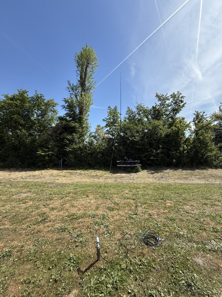QRP end-fed antenna near the Alkmaardermeer